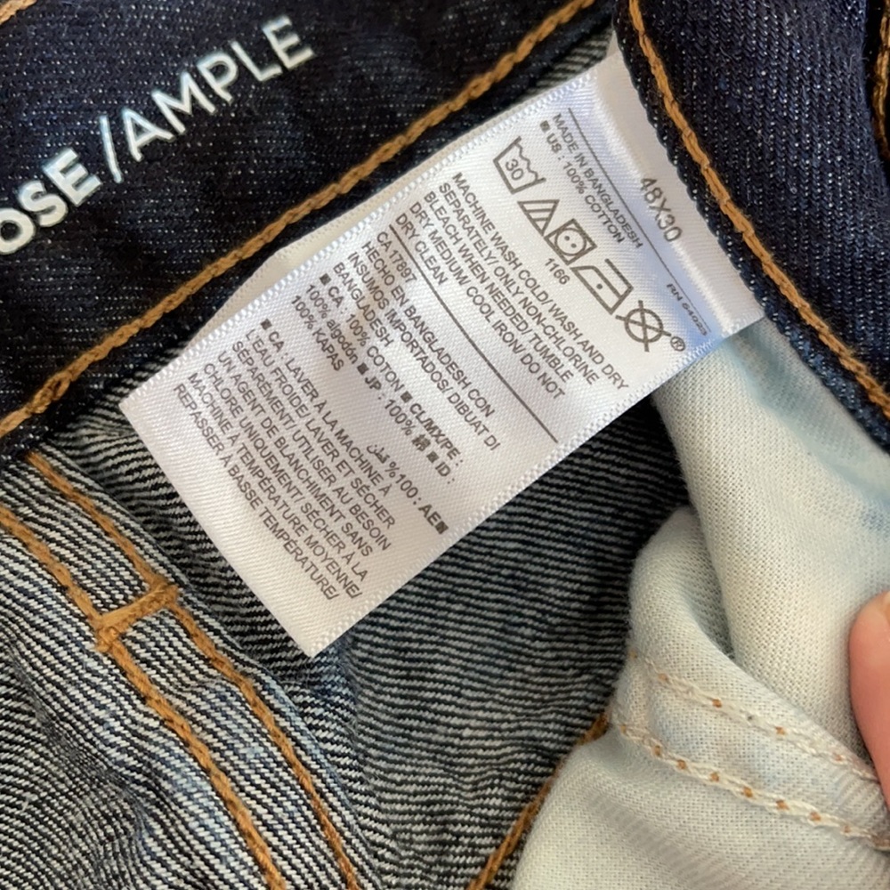 Old Navy Dark Wash Loose/Ample Straight Leg Jeans - Picture 12 of 12